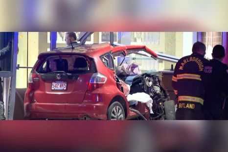 Honda Jazz occupants cheat death in high-speed crash caught on camera